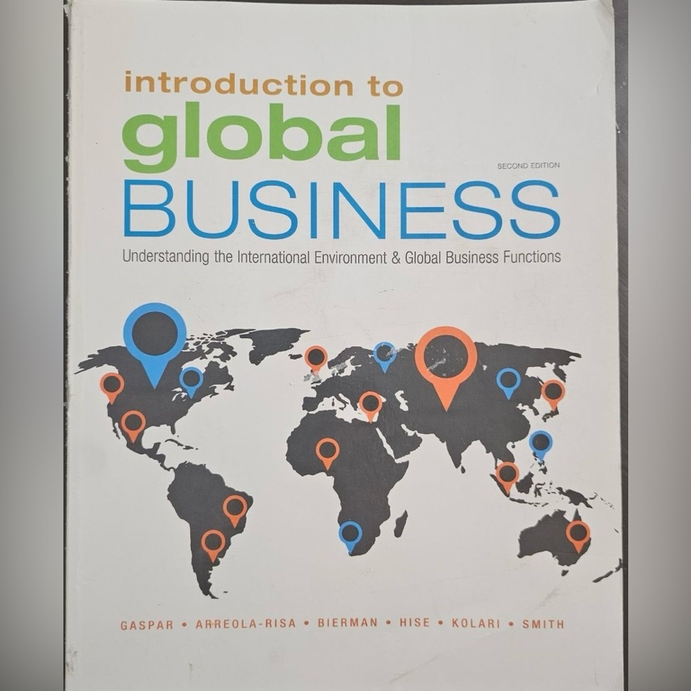 Introduction to global business 2nd edition.